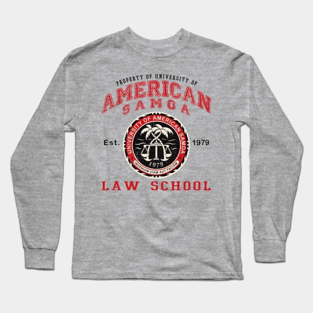 Property of University of American Samoa Law School Lts Long Sleeve T-Shirt by Alema Art